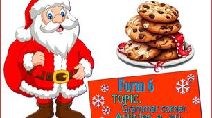 Topic.  Grammar corner. Articles a, an