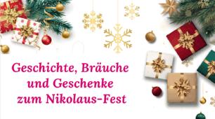 Історії, звичаї та подарунки до дня Св. Миколая. Geschichte, Bräuche und Geschenke zum Nikolaus-Fest