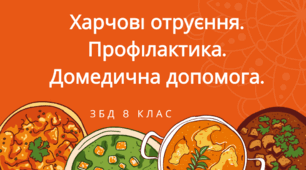 Тема: Харчові отруєння. Профілактика. Домедична допомога. ЗБД 8 клас. НУШ. За програмою Н.І.Гущина