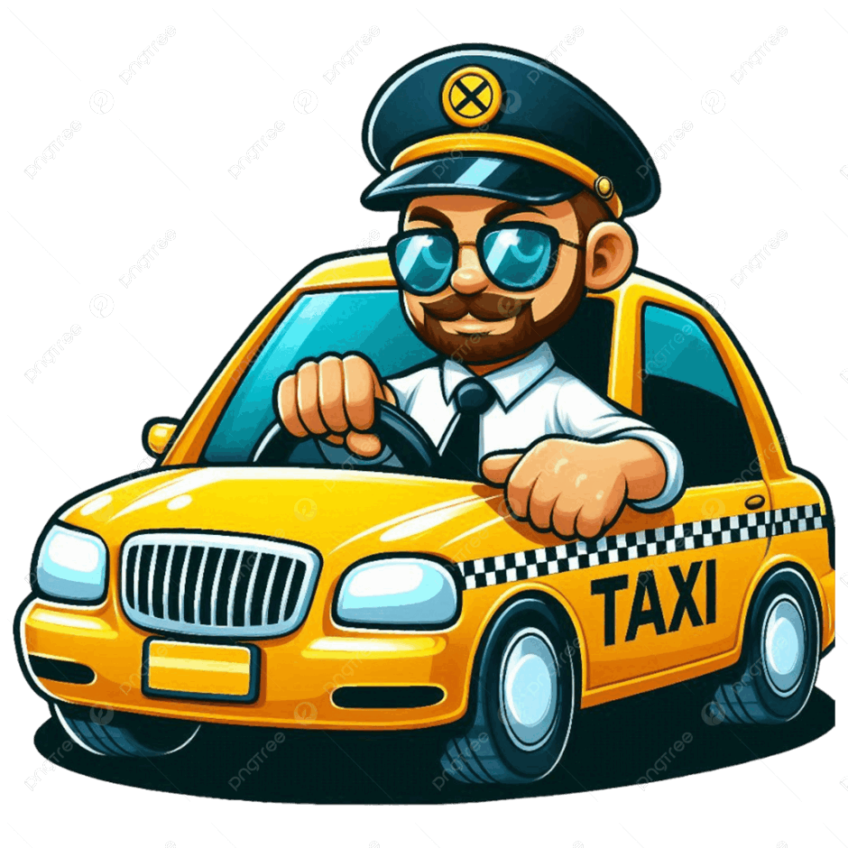 Taxi Driver Cartoon Art Transparent Download, Art Clipart, Cartoon Clipart, Taxi Clipart PNG Transparent Image and Clipart for Free Download