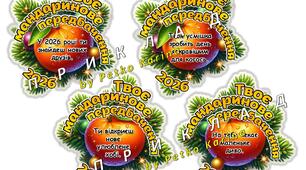 Мандаринові зимові передбачення для учнів на новий 2026 рік (для друку)