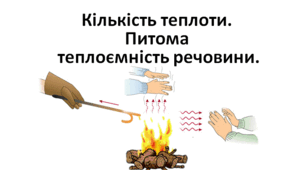 Презентація  «Кількість теплоти. Питома  теплоємність речовини»