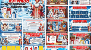 🎄 МЕГАЗБІРКА ДО ДНЯ СВЯТОГО МИКОЛАЯ! 🎅 «Святий Миколай іде — подарунки несе» Презентація + конспект + роздатковий матеріал + оформлення — усе в одному чарівному наборі! ✨