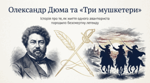 Олександр Дюма (1802–1870). Три мушкетери. Стислі відомості про письменника. О. Дюма як автор історично-пригодницьких романів