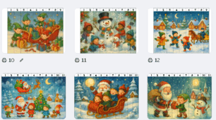 🎄 Новорічні пазли для вирізання — 30 сторінок творчості та розвитку! ❄️✨