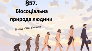 Презентація  до уроку  «§57 Біосоціальна природа людини»  8 клас   НУШ