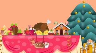 Christmas dinner.  FOOD