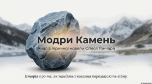 Аналіз ліричної новели О. Гончара "Модри камень"