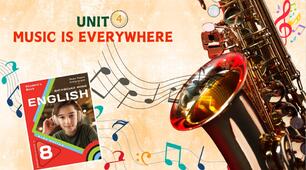 Комплект презентацій для 8 класу “Unit 4. MUSIC IS EVERYWHERE" (до підручника Карп’юк 2025)