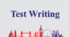 Контроль навичок письма за 1 семестр за підручником Full Blast plus 8. Test Writing