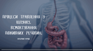 Процеси травлення у шлунку. Всмоктування поживних речовин. 8 клас НУШ