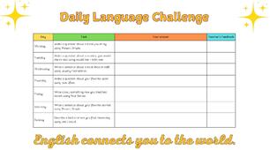 Мовний щоденник англійською мовою. Daily Language Challenge