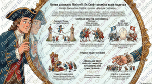 «Мандри Гуллівера». Суспільні та людські вади у дзеркалі країни ліліпутів.