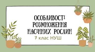 Особливості розмноження насінних рослин (запилення, запліднення, формування насінини та оплодня)
