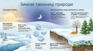 Ознаки зими в неживій природі. Які зміни відбуваються взимку в природі. 