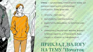 ГР1. Підсумкова робота. Усний діалог в офіційно-діловому стилі на теми шкільного життя.