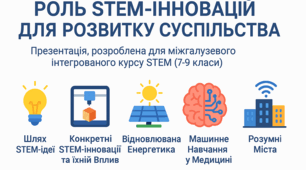 Презентації: "Роль STEM- інновацій для розвитку суспільства"