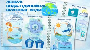 Лепбук «Вода. Гідросфера. Кругообіг води»