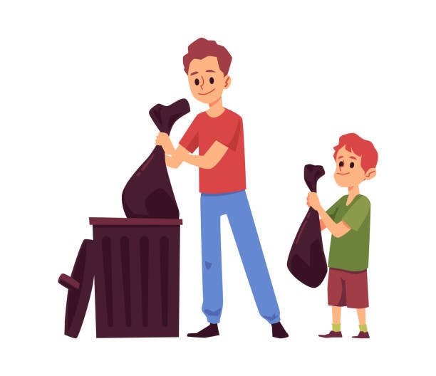 50+ Boy Taking Out Trash Stock Illustrations, Royalty-Free Vector Graphics & Clip Art - iStock