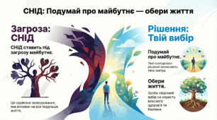 Презентація: СНІД:подумай про майбутнє - обери життя + інфографіка