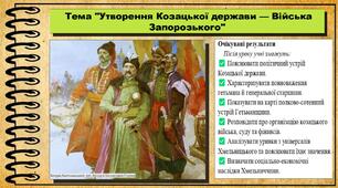 Утворення Козацької держави — Війська Запорозького. 8 клас (НУШ). Історія України. За підручником авторів Галімов А. та інші.