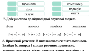 Тестова робота "Правопис слів" 2 клас. Українська мова.