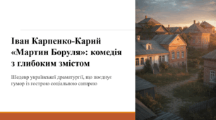 Іван Карпенко-Карий «Мартин Боруля»: комедія з глибоким змістом