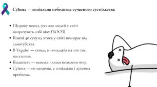 Суїцид як соціальна проблема сучасного суспільства.