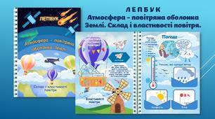Лепбук. Атмосфера - повітряна оболонка Землі. Склад і властивості повітря.