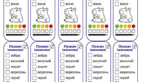 Вклейки на поля в зошит з теми "Іменник"