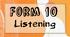 Form 10. Listening (I Term)