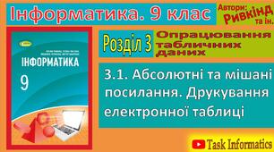 Тема Абсолютні та мішані посилання
