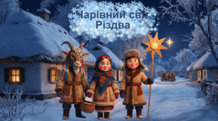 Анімована, інтерактивна, інформаційна презентація на Різдво 25 грудня "Чарівний світ Різдва"