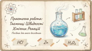 Практична робота "Вплив різних чинників на швидкість хімічних реакцій"