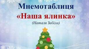 Мнемотаблиця «Наша ялинка» (Наталя Забіла).