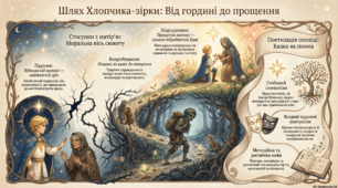 Інфографіка до уроків за казкою О.Вальда "Хлопчик-зірка