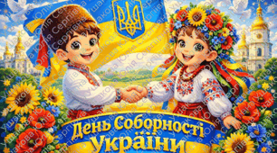 Плакат до Дня Соборності України 🇺🇦  («День Соборності України»)