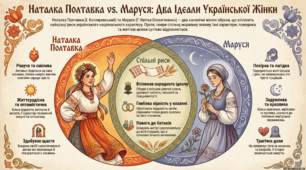 Інфографіка з теми Г.Квітка-Основ'яненко "Маруся"