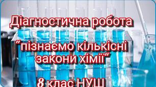 "Пізнаємо кількісні закони хімії" 8 клас НУШ