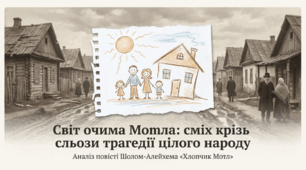 «Хлопчик Мотл». Причини зіткнень хлопчика зі світом дорослих. Його стосунки з рідними та друзями.