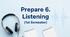 Prepare 6. Listening (1st Semester)