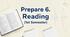 Prepare 6. Reading (1st Semester)