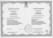  Диплом магістра Соціальний педагог