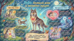 Інфографіка до уроків за оповіданням Ернеста Сетона-Томпсона «Лобо – володар Курумпо»