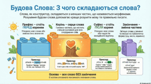Пам'ятка "Будова слова"