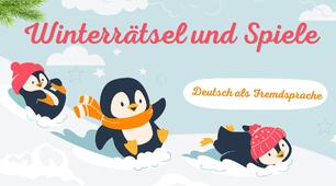 Анімована презентація "Winterrätsel und Spiele"