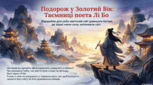 Розквіт китайської культури за часів імперської династії Тан. Лі Бо (701–762). Стислі відомості про автора. «Дух мандрівного лицарства» у житті та поезії письменника. «Печаль на яшмовому ґанку». «Сосна біля південної галереї»