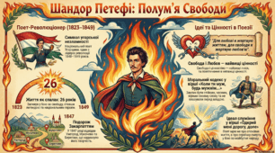 Шандор Петефі (1823–1849). Стислі відомості про автора. Подорож Ш. Петефі Закарпаттям. Пафос романтичного бунту проти світу в його ліриці. Життєві цінності й моральні чесноти людини в поезії «Коли ти муж, будь мужнім…».