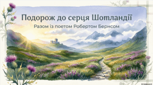 Роберт Бернс. «Моє серце в верховині». Стислі відомості про автора. Краса рідних краєвидів у вірші «Моє серце в верховині». Настрій твору.