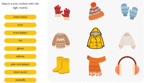 Зимовий та літній одяг. Winter and Summer Clothes